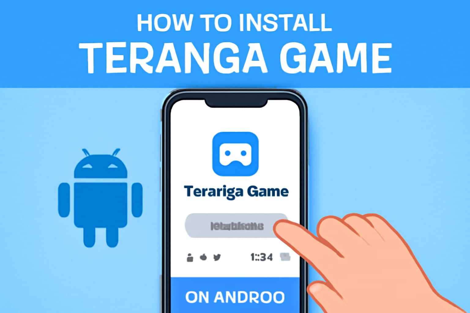 A visual guide on installing Teranga Game on Android.