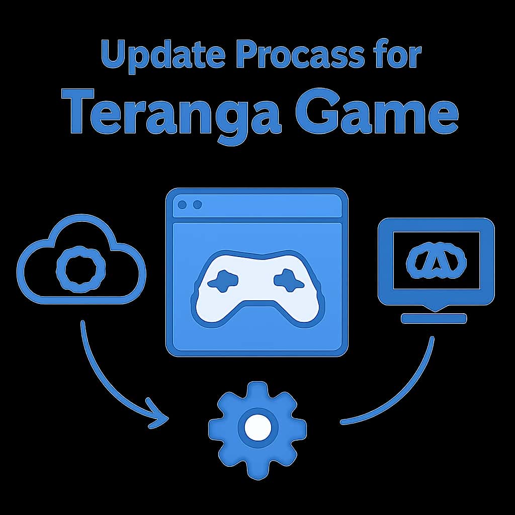 Illustration detailing the steps in the update process for Teranga Game.